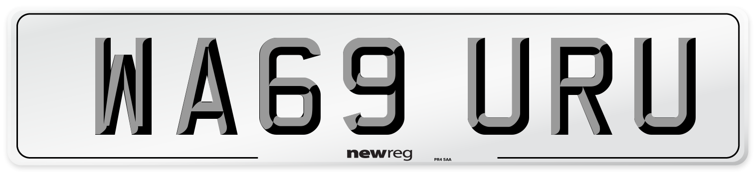 WA69 URU Number Plate from New Reg